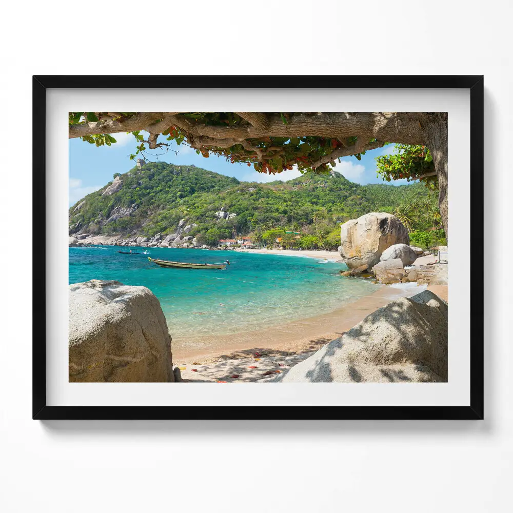 Obraz s rámom Výhľad na more Koh Tao Thajsko