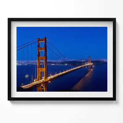 Obraz s rámom Pohľad na most Golden Gate