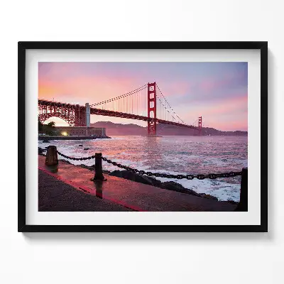 Obraz v ráme Pohľad na most Golden Gate