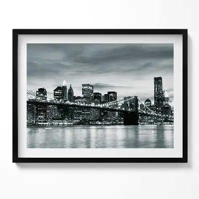 Obraz s rámom Nová panoráma Brooklynského mosta