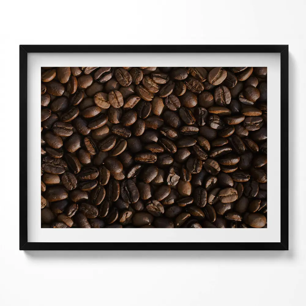 Obraz s rámom Zrnká kávy Arabica