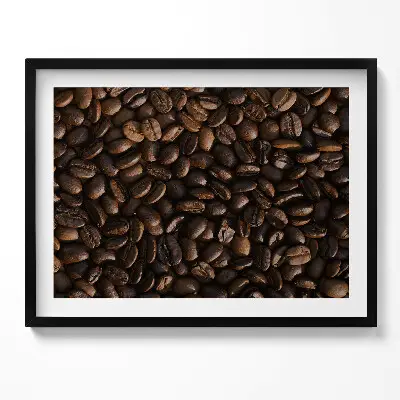Obraz s rámom Zrnká kávy Arabica