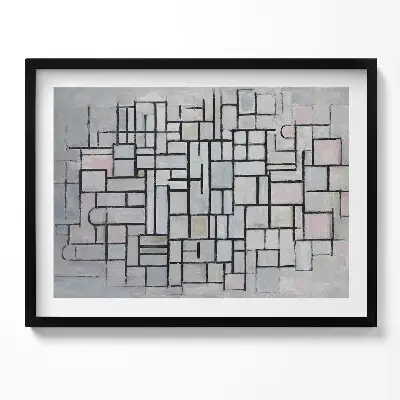 Obraz s rámom Moderné umenie geometrická skica