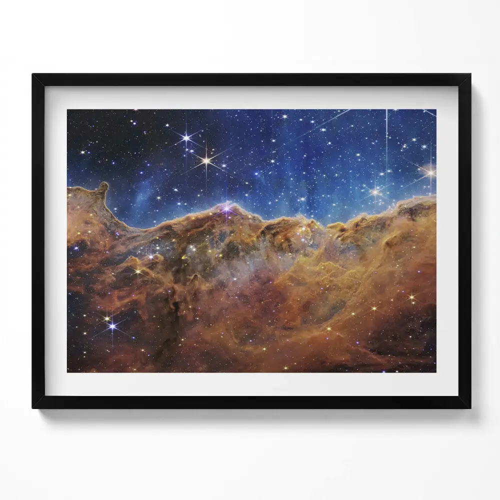 Obraz v ráme s fotografiou vesmíru a hviezd od NASA