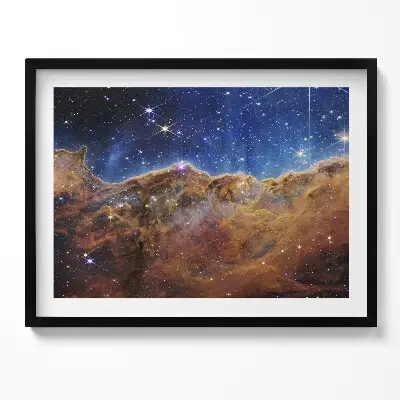 Obraz v ráme s fotografiou vesmíru a hviezd od NASA