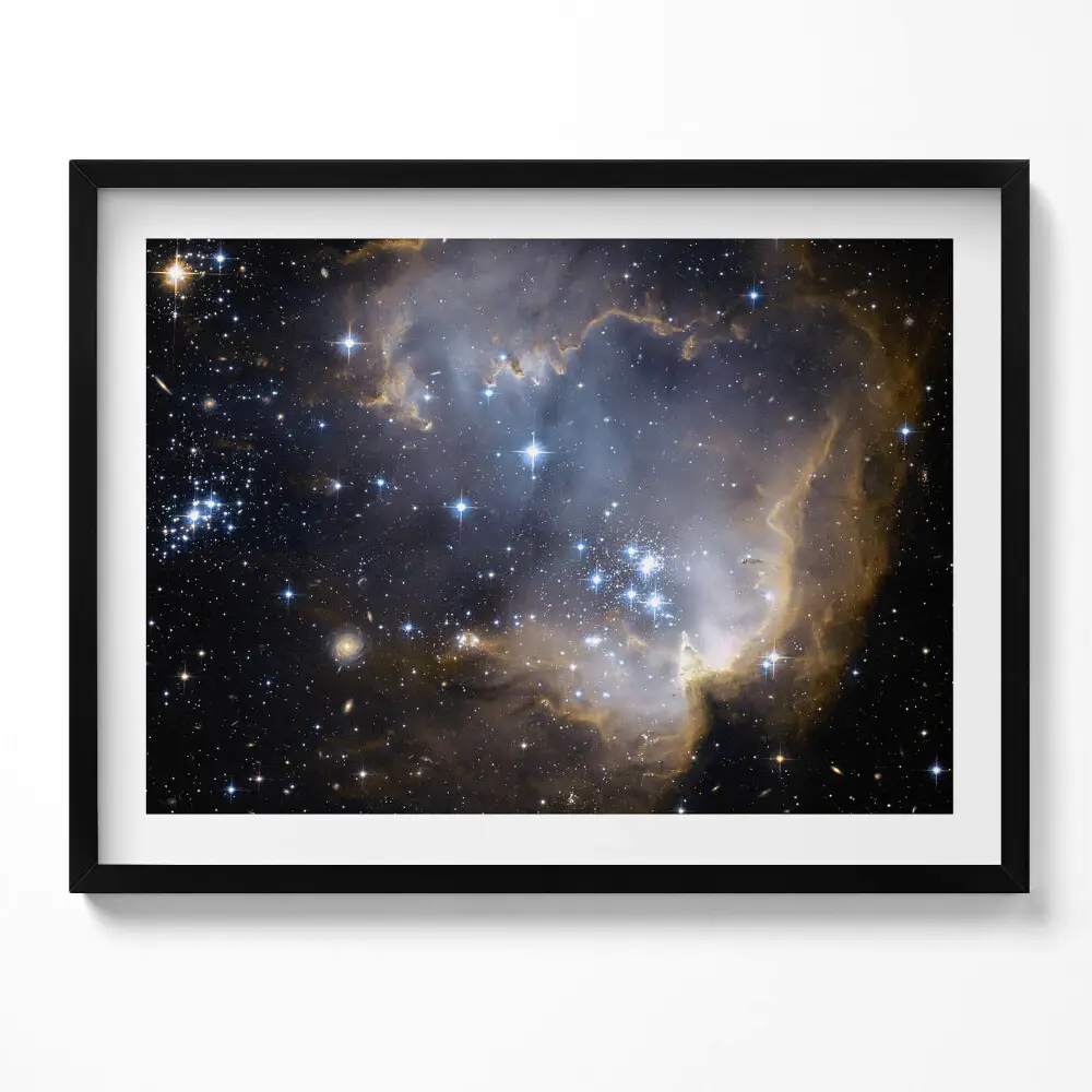 Obraz v ráme s fotografiou vesmíru a hviezd od NASA