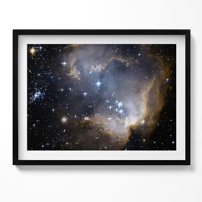 Obraz v ráme s fotografiou vesmíru a hviezd od NASA