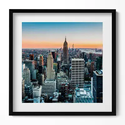Obraz v ráme Pohľad na architektúru New Yorku
