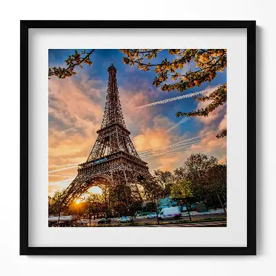 Obraz v ráme Eiffelova veža v Paríži