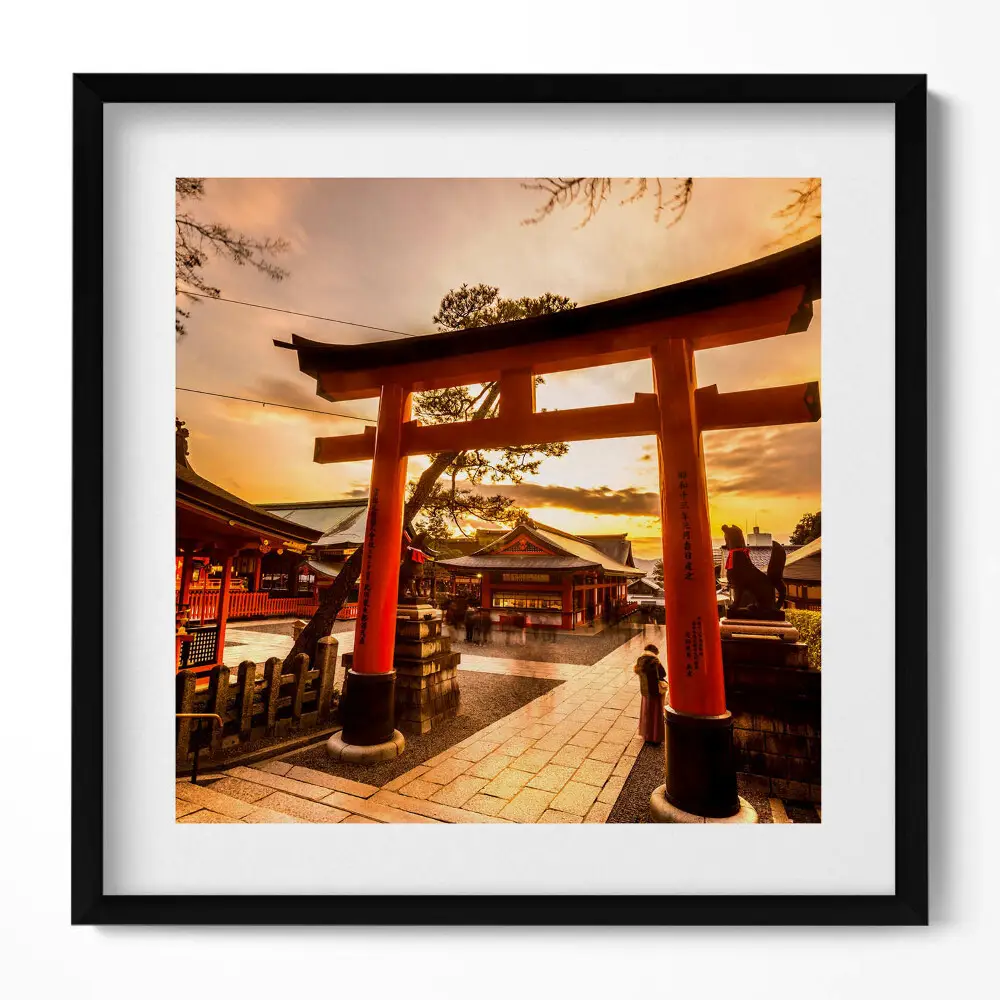 Obraz v ráme Japonská brána ázijská architektúra