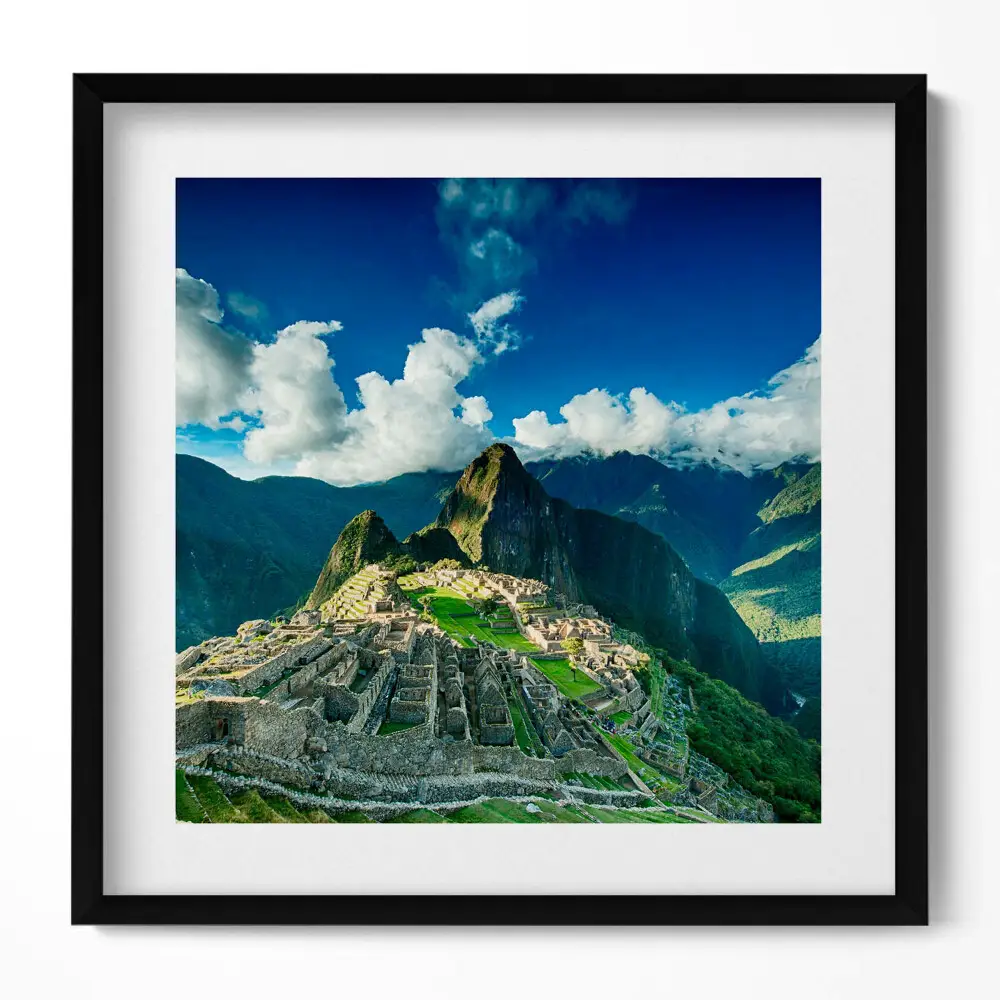 Obraz v ráme Výhľad na Machu Picchu