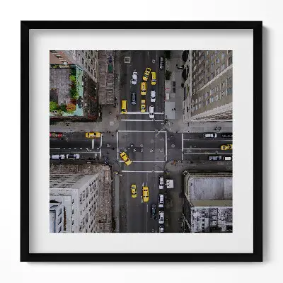 Obraz v ráme Manhattan 5th Avenue New York