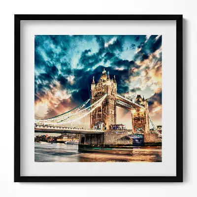 Obraz v ráme Tower Bridge v Londýne