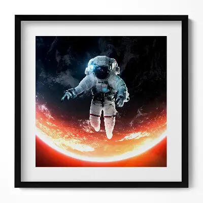 Obraz v ráme Astronaut vo vesmíre