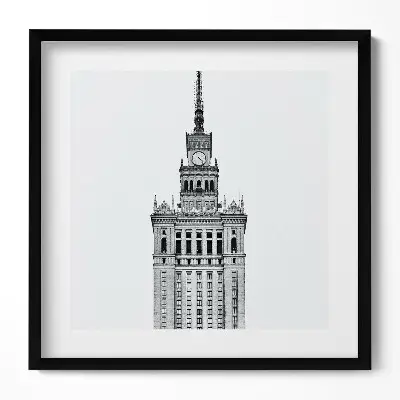 Obraz v ráme Palác kultúry a vedy vo Varšave