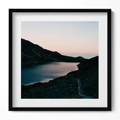 Obraz v ráme Jazero a Tatry