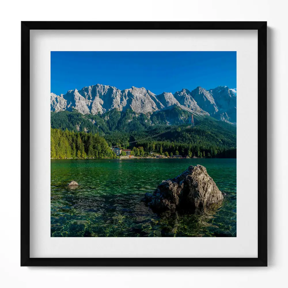 Obraz v ráme Vrchol Zugspitze, Nemecko