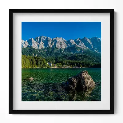 Obraz v ráme Vrchol Zugspitze, Nemecko