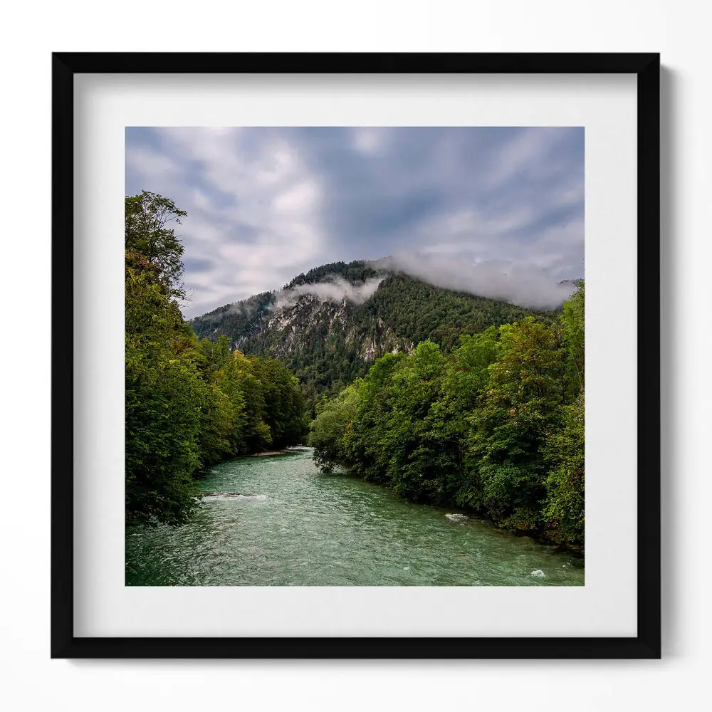 Obraz v ráme Horská krajina Nemecka