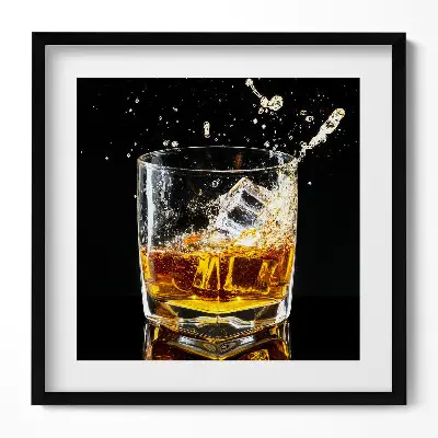Obraz v ráme Pohár whisky