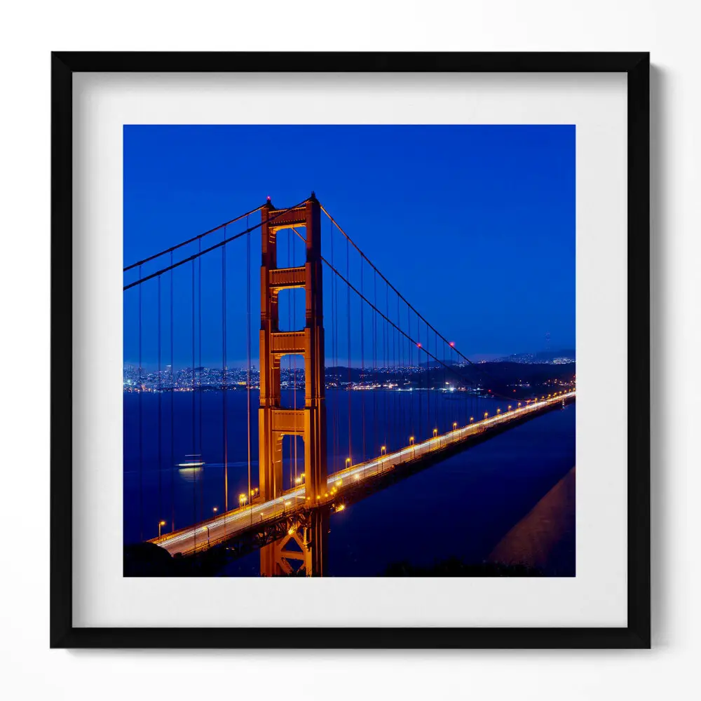 Obraz v ráme Pohľad na most Golden Gate