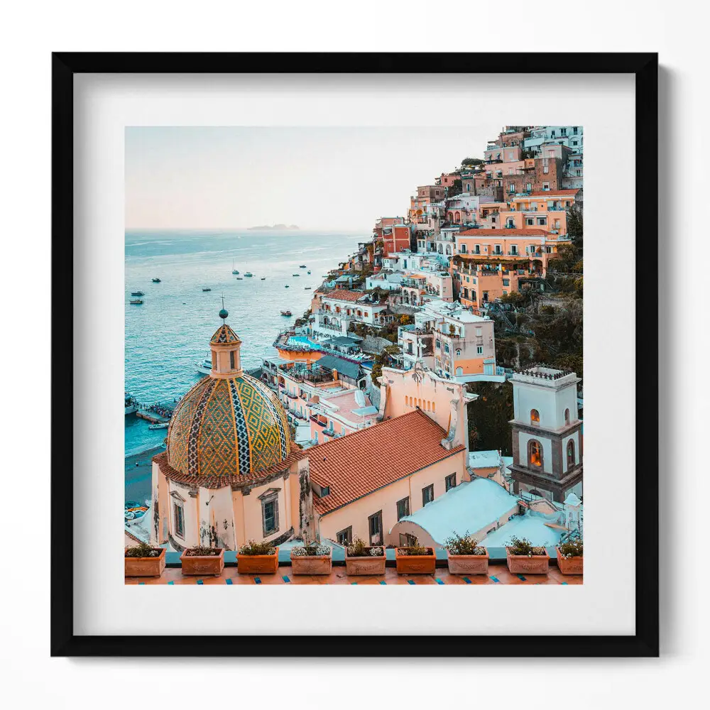 Obraz v ráme Positano Amalfské pobrežie Taliansko