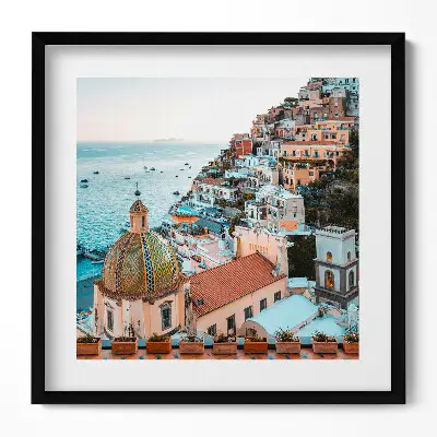 Obraz v ráme Positano Amalfské pobrežie Taliansko
