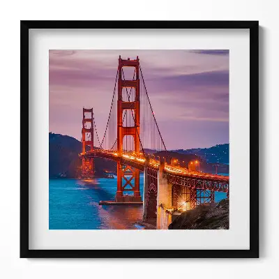 Obraz v ráme Most Golden Gate v San Franciscu