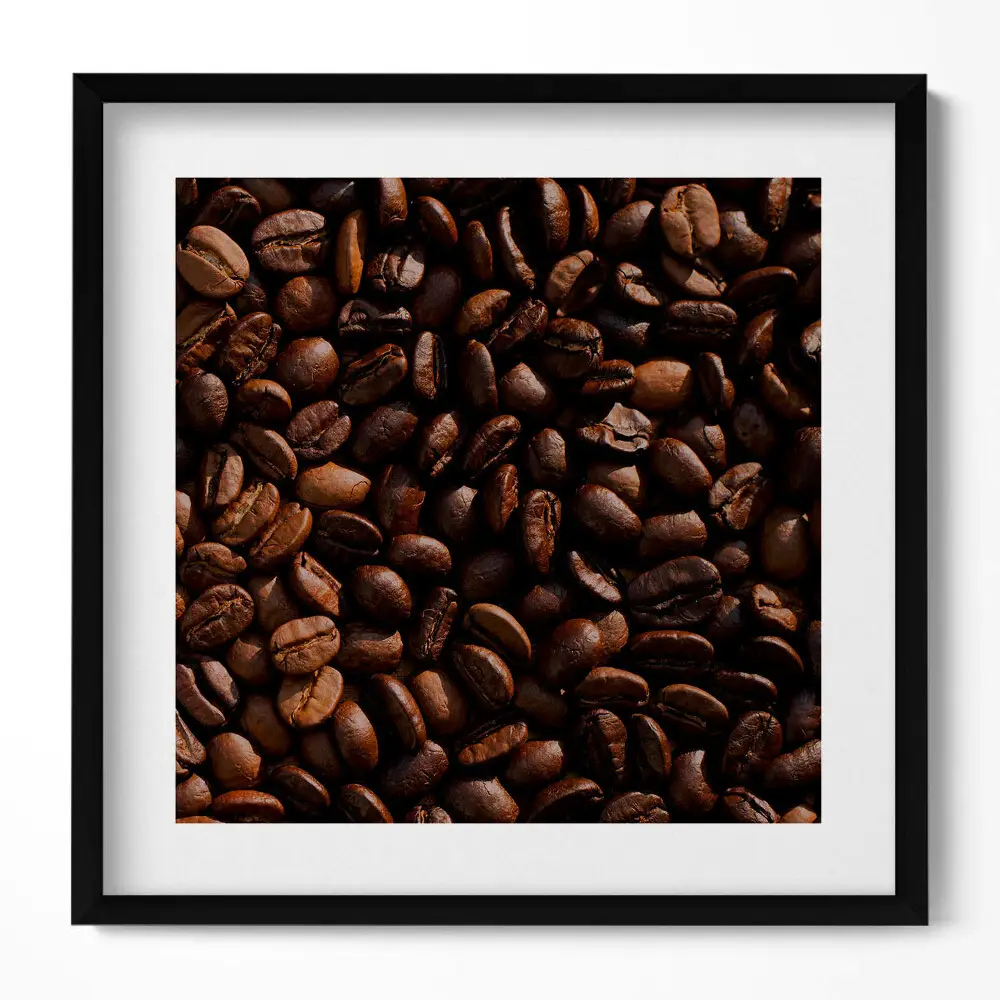 Obraz v ráme Zrnká kávy Arabica