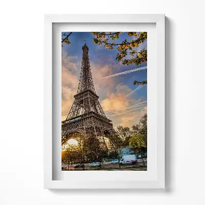 Obraz v ráme Eiffelova veža v Paríži