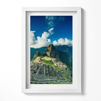 Obraz v ráme Výhľad na Machu Picchu