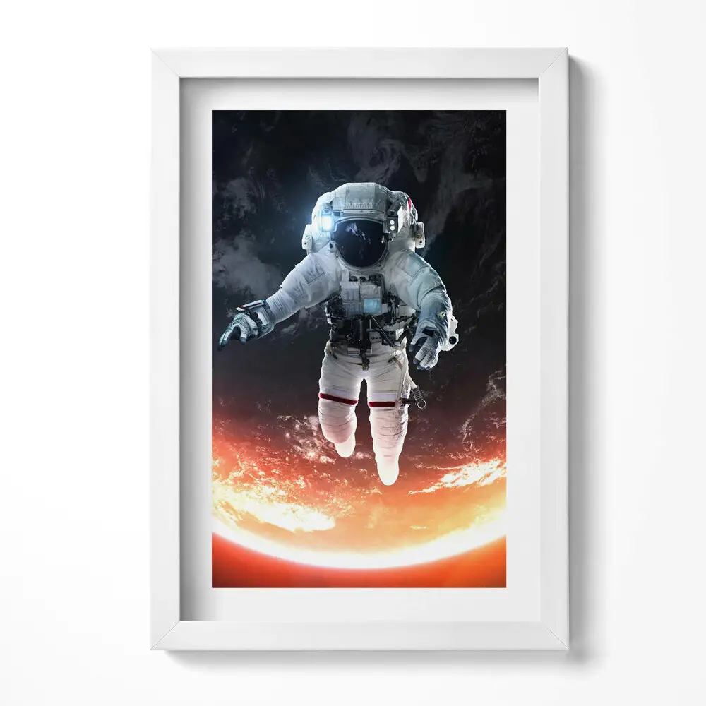 Obraz v ráme Astronaut vo vesmíre