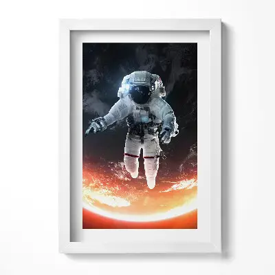 Obraz v ráme Astronaut vo vesmíre