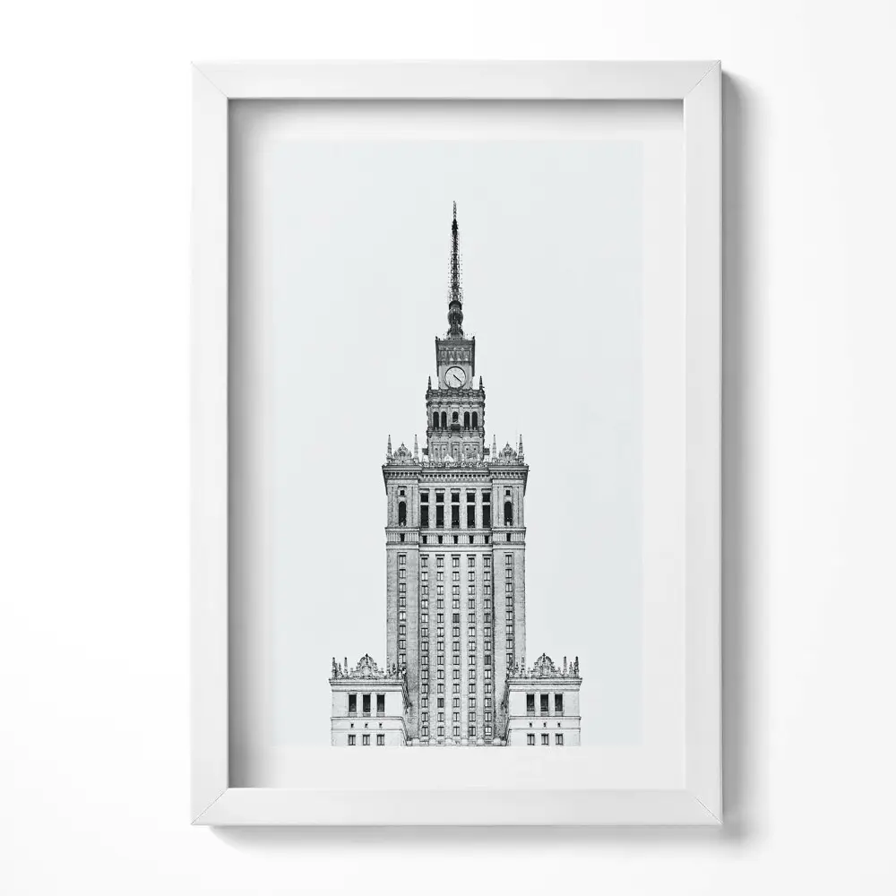 Obraz v ráme Palác kultúry a vedy vo Varšave