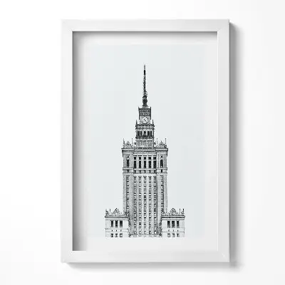 Obraz v ráme Palác kultúry a vedy vo Varšave