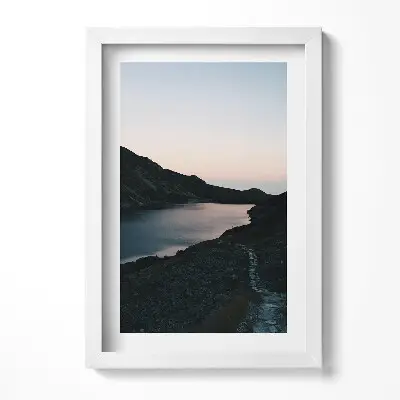 Obraz v ráme Jazero a Tatry