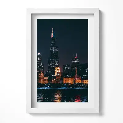 Obraz v ráme Panoráma mesta Chicago