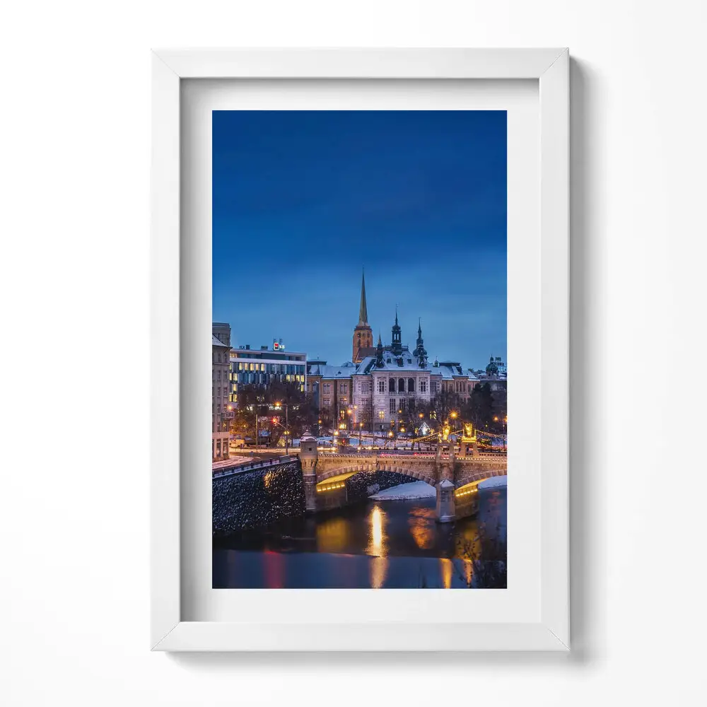 Obraz v ráme Panoráma Plzeň Česká republika