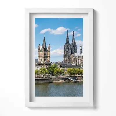 Obraz v ráme Panoráma Kolína nad Rýnom