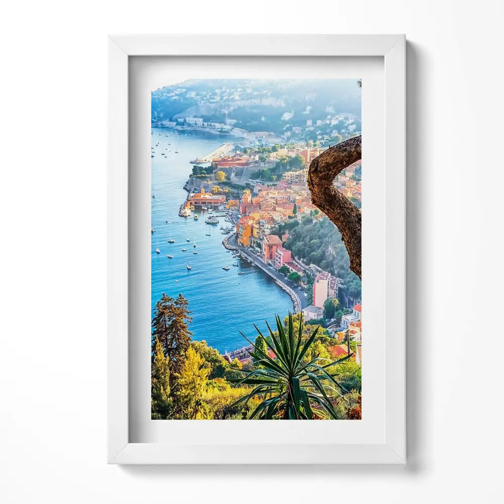 Obraz v ráme Dedinka Villefranche-sur-Mer