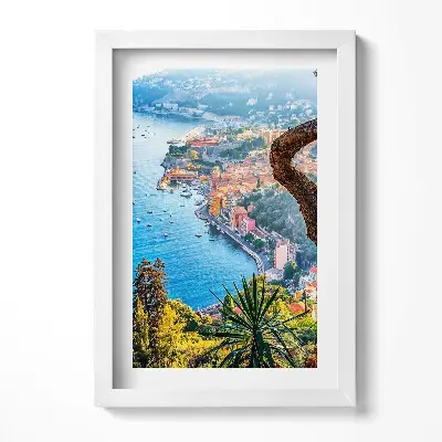 Obraz v ráme Dedinka Villefranche-sur-Mer