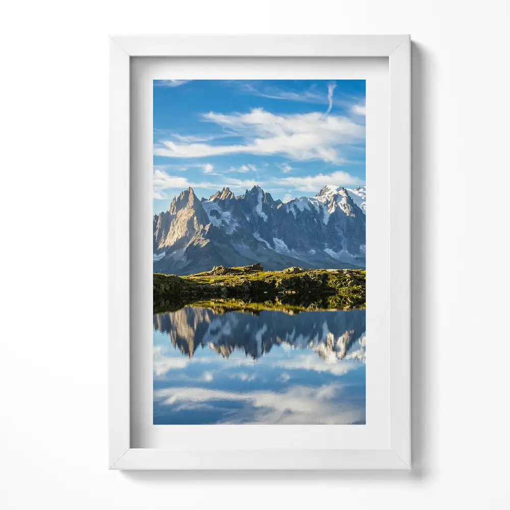 Obraz v ráme Údolie Chamonix, Francúzske Alpy