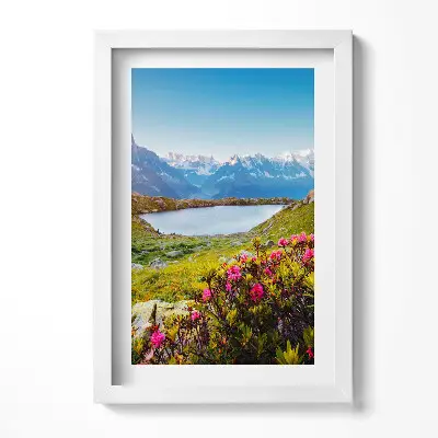 Obraz v ráme Ľadovec Mont Blanc Chamonix