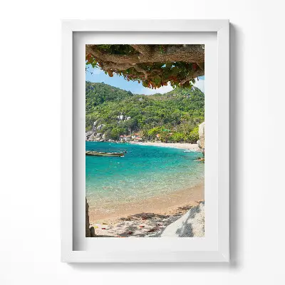 Obraz v ráme Výhľad na more Koh Tao Thajsko