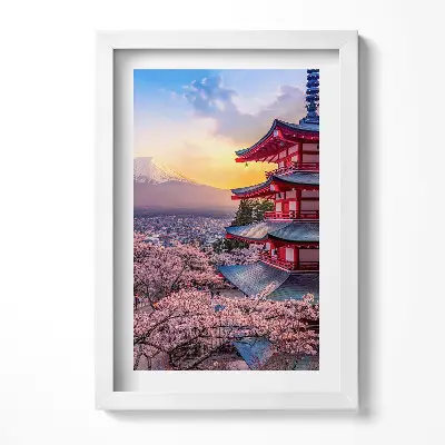 Obraz v ráme Japonská konštrukcia