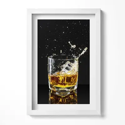 Obraz v ráme Pohár whisky