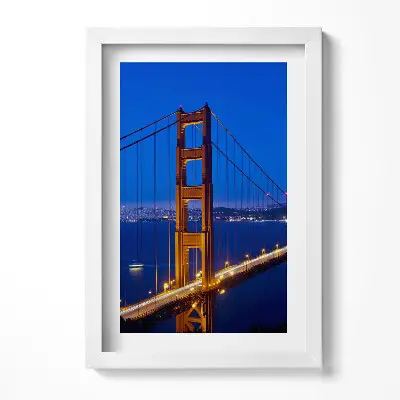 Obraz v ráme Pohľad na most Golden Gate