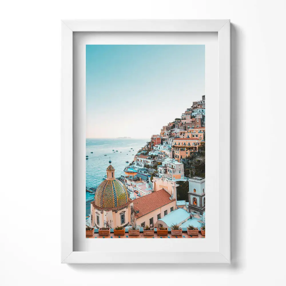 Obraz v ráme Positano Amalfské pobrežie Taliansko