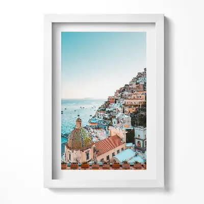 Obraz v ráme Positano Amalfské pobrežie Taliansko