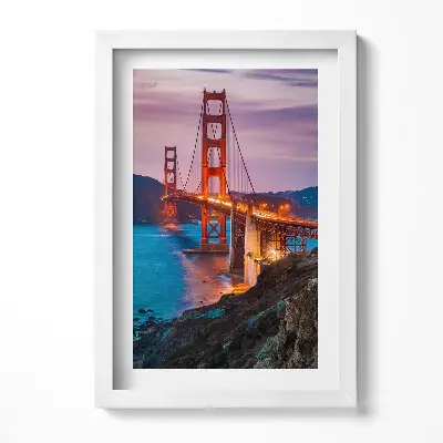 Obraz v ráme Most Golden Gate v San Franciscu